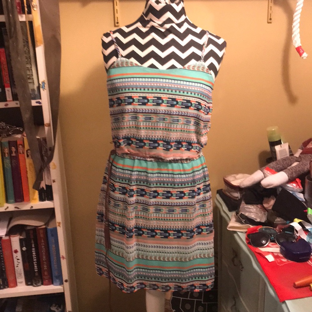 Geometric pattern dress